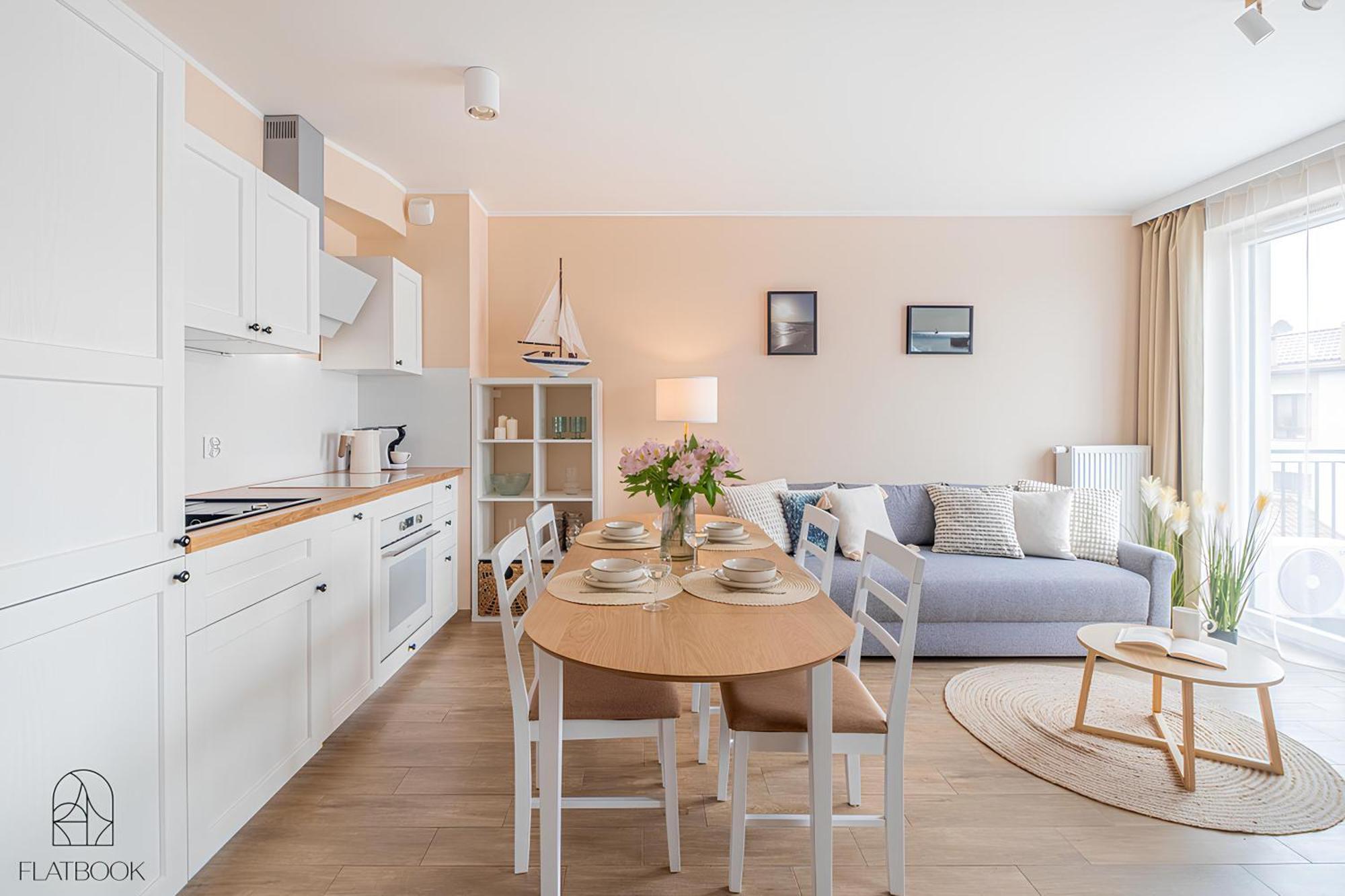 Apartment Flatbook - Przystan Cztery Pory Roku Z Bilardem I Parkingiem Sztutowo